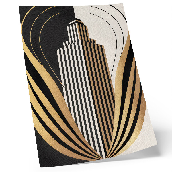 Decorative poster Architecture lines contrasts elegance and modernity