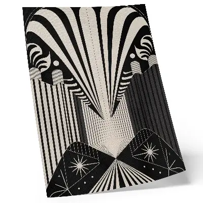 Geometric Forms Poster bold contrasts of modern design