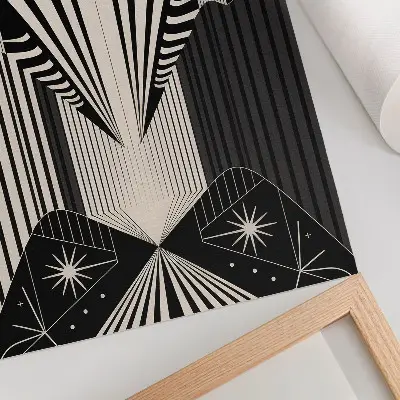 Geometric Forms Poster bold contrasts of modern design