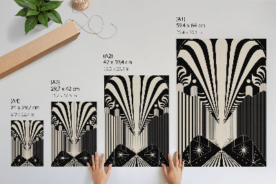 Poster Bold contrasts of geometric forms and modernity