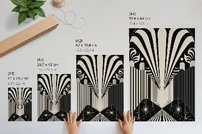 Geometric Forms Poster bold contrasts of modern design