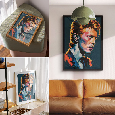 Premium wall art A pop art portrait with dynamic colors
