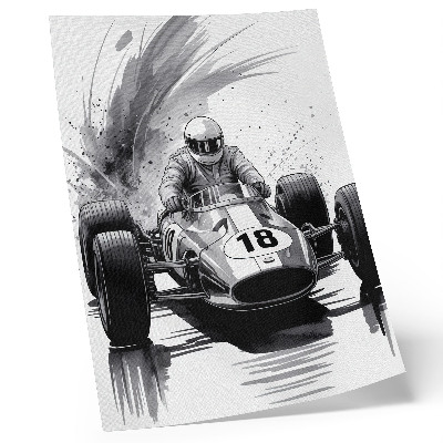 Art print Automotive dynamics contrast racing