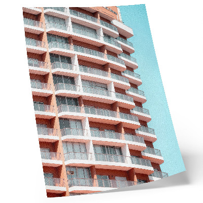 Premium wall art Modern architecture with open balconies