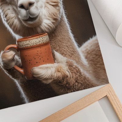 Art print Animal closeness warm brown tones