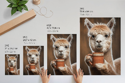 Art print Animal closeness warm brown tones