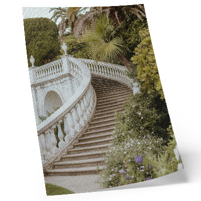 Decorative poster Elegant balustrade classic green tranquility