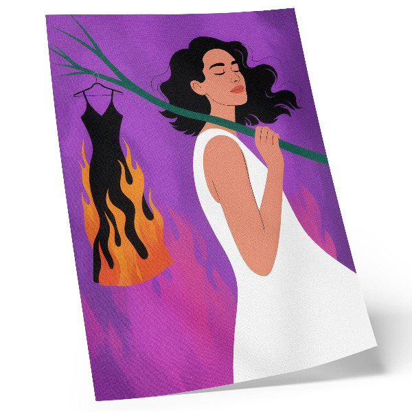 Premium wall art Harmony of colors, a figure in motion, an extraordinary aura