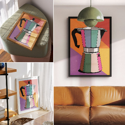 Decorative poster Contrasting colors, expressive style, fruitful combination