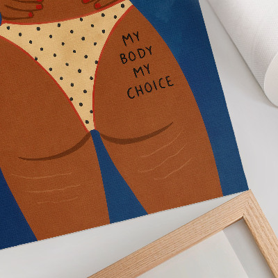 Decorative poster A modern image of female strength