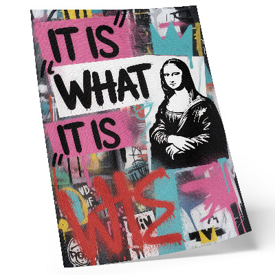 Premium wall art Energetic graffiti classic icon text contrast