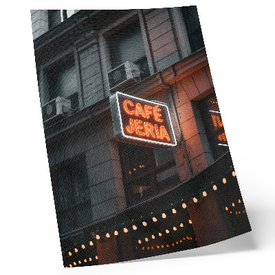 Poster Neon city signs atmospheric shot