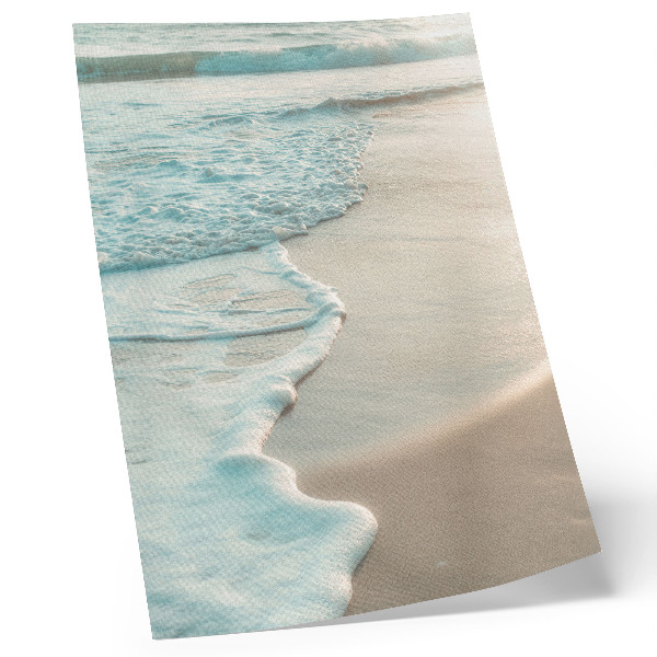 Art print Waves gently lapping the sand, a calm atmosphere