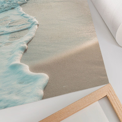 Art print Waves gently lapping the sand, a calm atmosphere