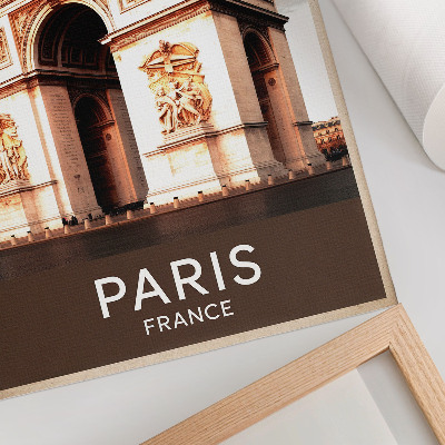 Decorative poster Triumphal arch classical architecture details