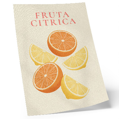 Art print Citrus motif in warm shades