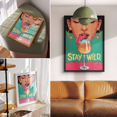 Poster Intense colors, positive atmosphere, pop art, expressiveness