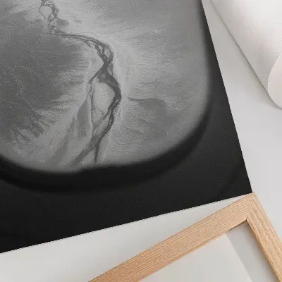 Premium Wall Art flight perspective minimalist nature mood print