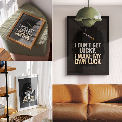 Art print Motivational slogan: minimalist design