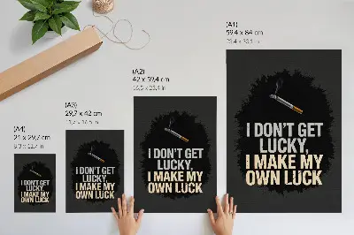 Art print with a minimalist motivational slogan design