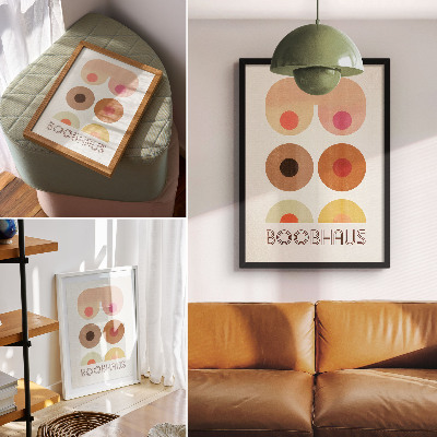 Premium wall art Boobhaus Bauhaus style graphics