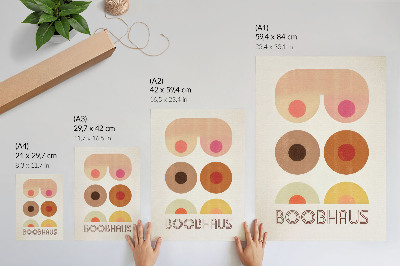 Premium wall art Boobhaus Bauhaus style graphics