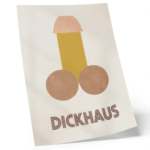 Bauhaus style decorative poster Dickhaus graphic print
