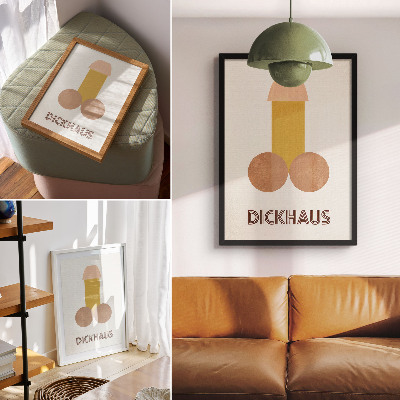 Decorative poster Dickhaus Bauhaus style graphics