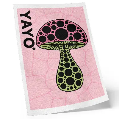 Premium Wall Art modern geometric mushroom graphic design