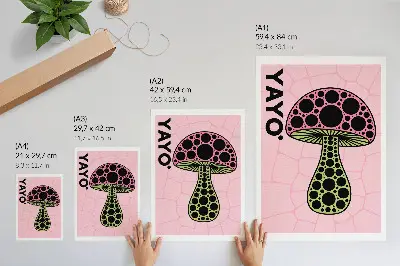 Premium Wall Art modern geometric mushroom graphic design