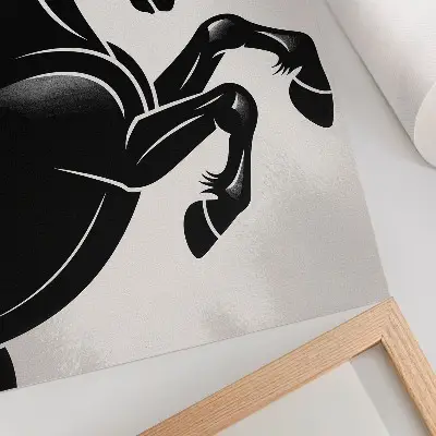Decorative poster black and white modern dynamism contrast print