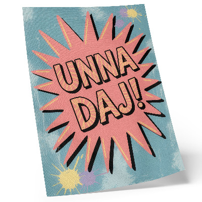 Art print Dynamic colors and contrasting lettering
