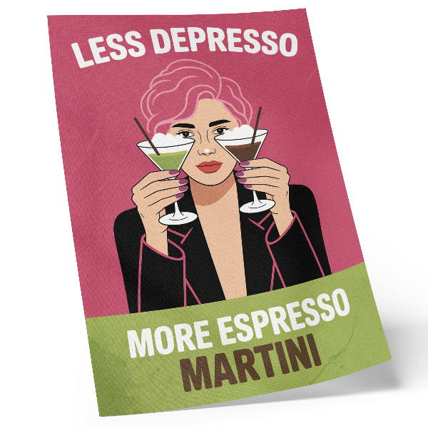 Poster Pop art contrasting colors dynamic style