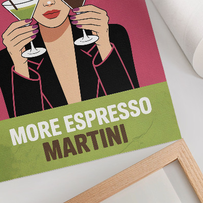 Poster Pop art contrasting colors dynamic style
