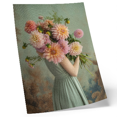 Poster Pastel flowers nature boho elegance harmony