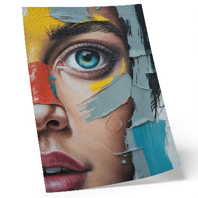Art print Moving abstraction, energetic colors, diverse textures