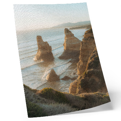 Premium wall art Rocky cliffs sea sunset