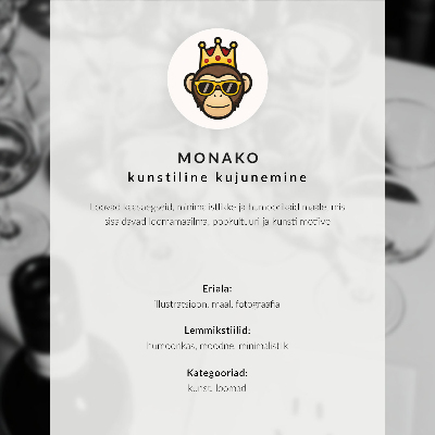 Decorative poster A horse with a crown against a neutral background