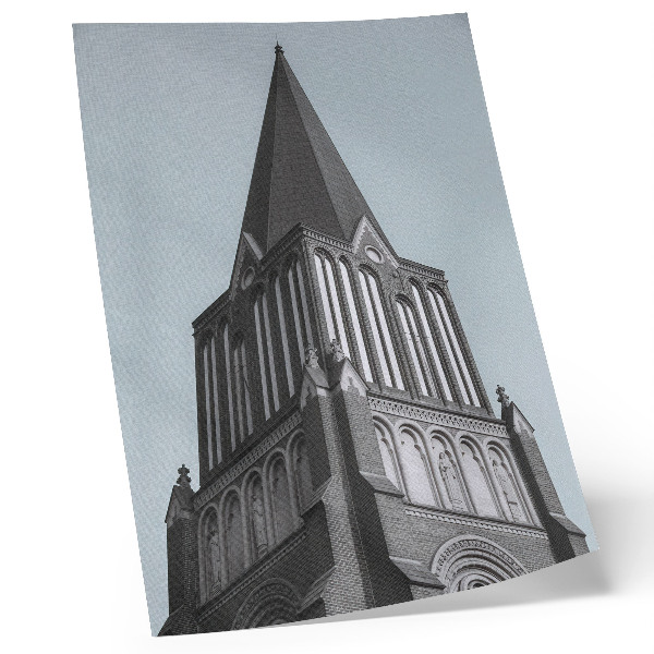 Art print Soaring Gothic tower retail structure