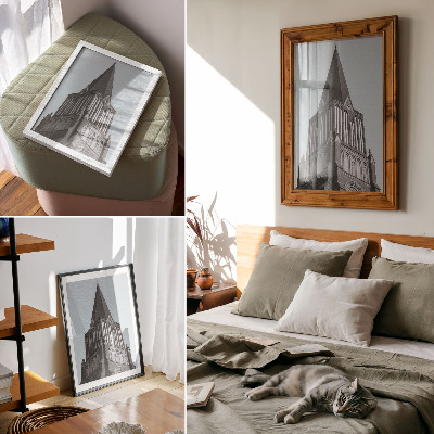 Art print Soaring Gothic tower retail structure