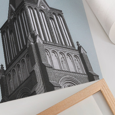 Art print Soaring Gothic tower retail structure