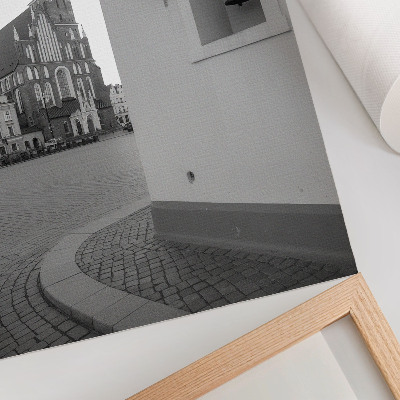 Decorative poster Black and white architecture elegance symmetry