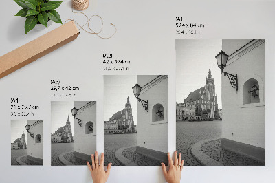 Decorative poster Black and white architecture elegance symmetry