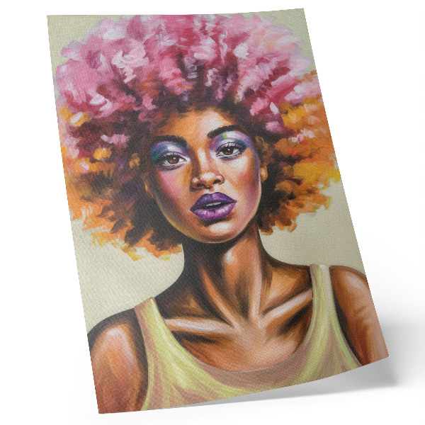 Art print Vivid colors, expressive figure, strong facial expression