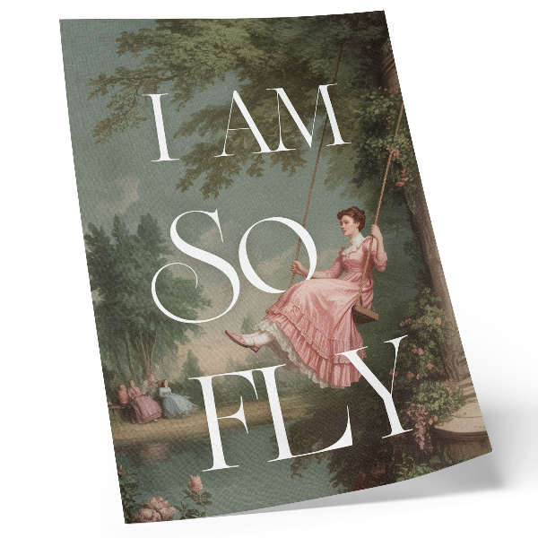 Poster Retro style, nature and elegance