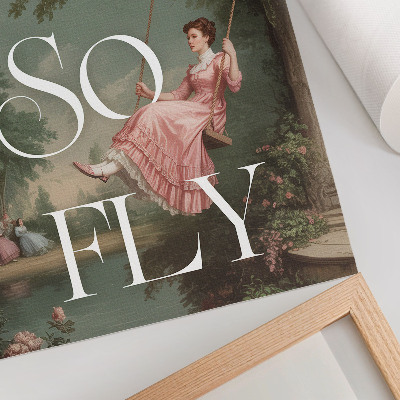 Poster Retro style, nature and elegance