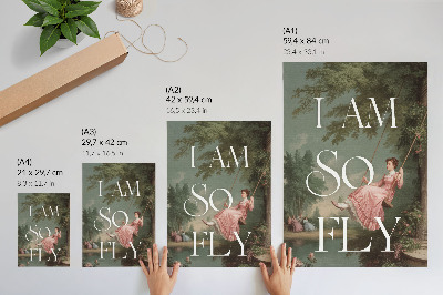 Poster Retro style, nature and elegance