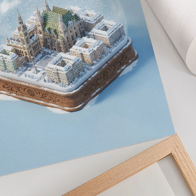 Art print A miniature panorama of Vienna in a glass sphere