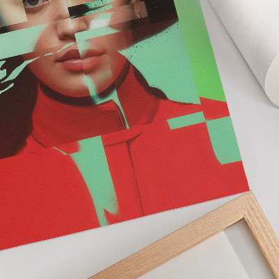 Art print Fragmented view of pop art modernity