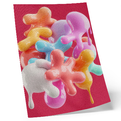 Poster Colorful abstract forms modern style